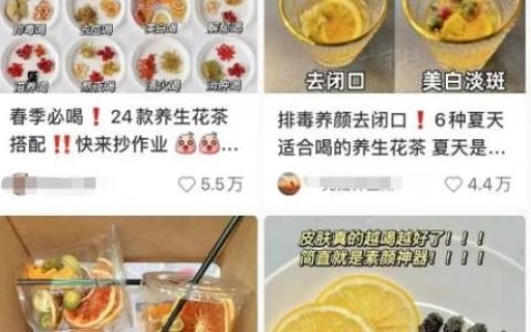 小红书卖养生茶项目，低成本可复制！