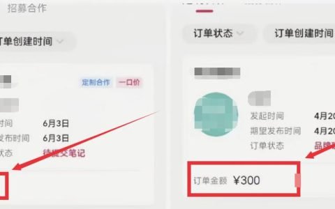 小红书商单搬砖玩法，一单收益200-300（可批量放大）